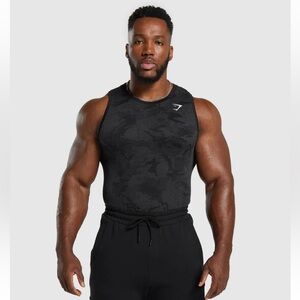 NWOT Gymshark Geo Seamless Tank M Black